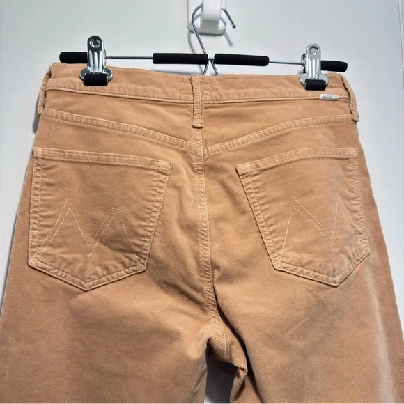 Mother the Tomcat ankle cords brown Straight-Leg Pants size 28 with inseam 26” - Picture 5 of 12